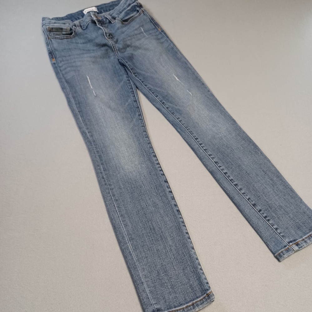 Studio Blue Skinny Jeans Womens 27 Medium Wash Distressed Stretch S57011CRF